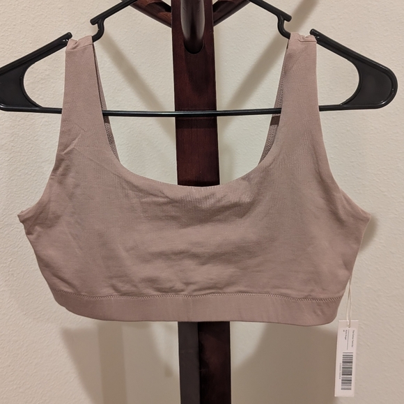 Everlane tan cotton tank bra, size M - NEW - Picture 5 of 8